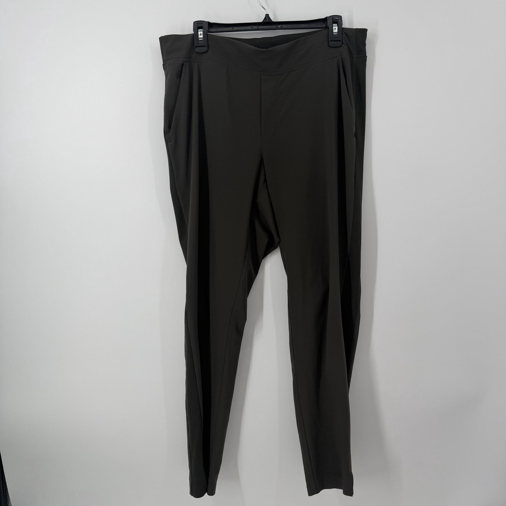 Athleta Brooklyn Ankle Pants Size 12 Brown Athletic Gym Running Performance